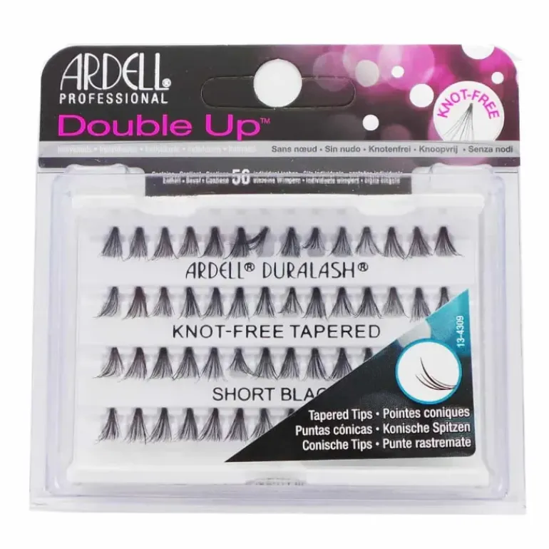 Ardell Double Up Individual Knot-Free Tapered Short Black