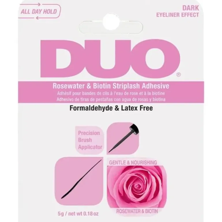 Ardell DUO Rosewater & Biotin Striplash Adhesive – Dark 5 g