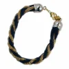 Armband Braided Gold Black