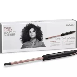 Babyliss Curling Iron – Rose Quartz Tight Curls Wand C449E