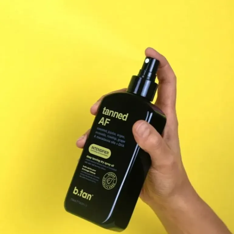 b.tan Tanned AF Intensifier Deep Tanning Dry Spray Oil 236ml