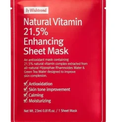 By Wishtrend Natural Vitamin 21.5% Enhancing Sheet Mask