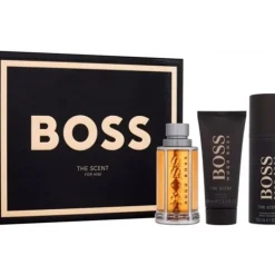 Giftset Boss The Scent Edt 100ml + Deo 150ml + Shower Gel 100ml
