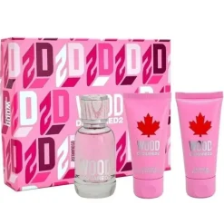 Giftset Dsquared2 Wood Pour Femme Edt 50ml + Sg 50ml + Bl 50ml