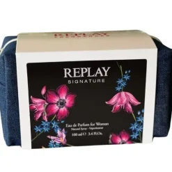 Giftset Replay Signature Lovers Man Edt 100ml + Pochette