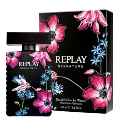 Giftset Replay Signature Man Edt 100ml + Pochette