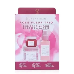 Giftset Sunday Rain Rose Fleur Bath Trio