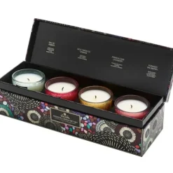 Giftset Voluspa 4 Petite Pedestal Candle Japonica 2024