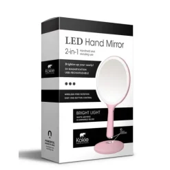 Kokie LED Handheld Ring Mirror – USB Rechargeable