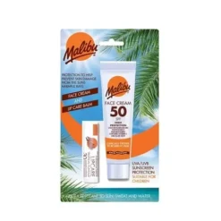 Malibu Face Sun Lotion 50 40ml and Lip Balm