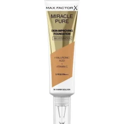Max Factor Miracle Pure Skin-Improving Foundation 76 Warm Golden 30ml