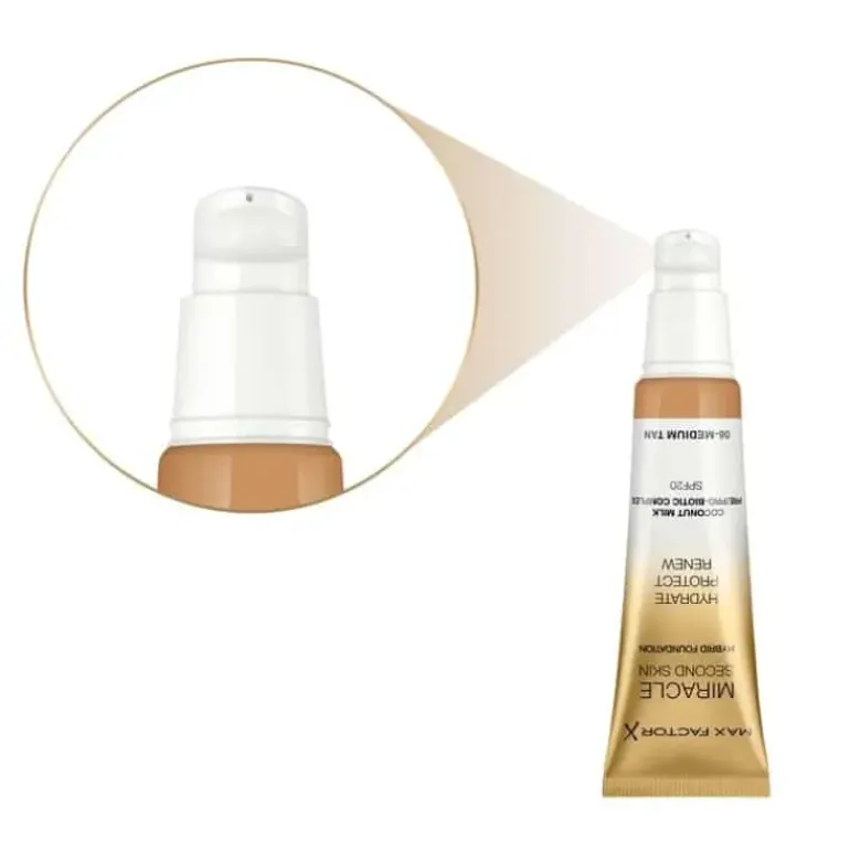 Max Factor Miracle Second Skin Foundation 10 Golden Tan