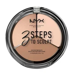 NYX PROF. MAKEUP 3 Steps To Sculpt Face Sculpting Palette – Fair