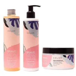 3-pack Brave. New. Hair. Color Schampoo + Conditioner + Mask