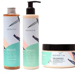 3-pack Brave. New. Hair. Keratin Schampoo + Conditioner + Mask