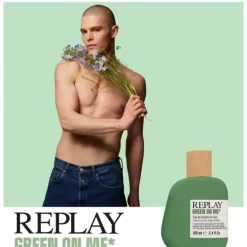 Replay Green On Me Man Edt 100ml