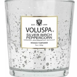 Voluspa Boxed Candle Silver Birch Peppercorn 255g