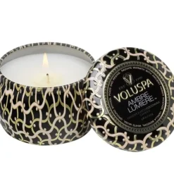 Voluspa Maison Decorative Tin Candle Ambre Lumiere 113g