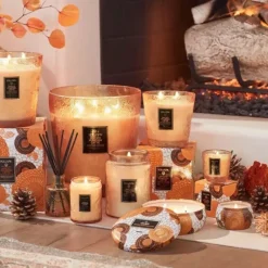 Voluspa Mini Glass Jar Candle With Lid Spiced Pumpkin Latte 156g