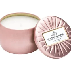 Voluspa Petite Tin Candle Sparkling Rose 127g