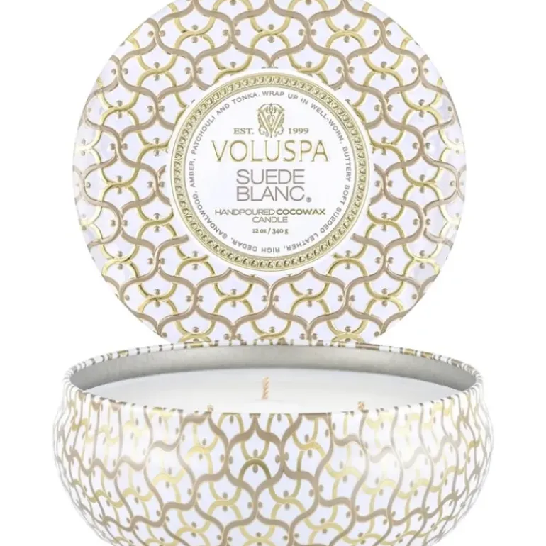 Voluspa 3-Wick Candle Decorative Tin Cherry Gloss 340g
