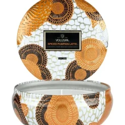 Voluspa 3-Wick Decorative Tin Candle White Cypress 340g