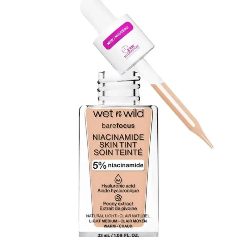 Wet n Wild Bare Focus Niacinamide Skin Tint 32ml – Deep