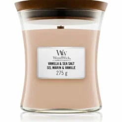 WoodWick Medium – Vanilla & Sea Salt